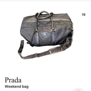 Prada  Weekend Bag   Gray